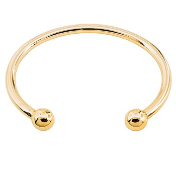 9ct gold solid Torque Bangle